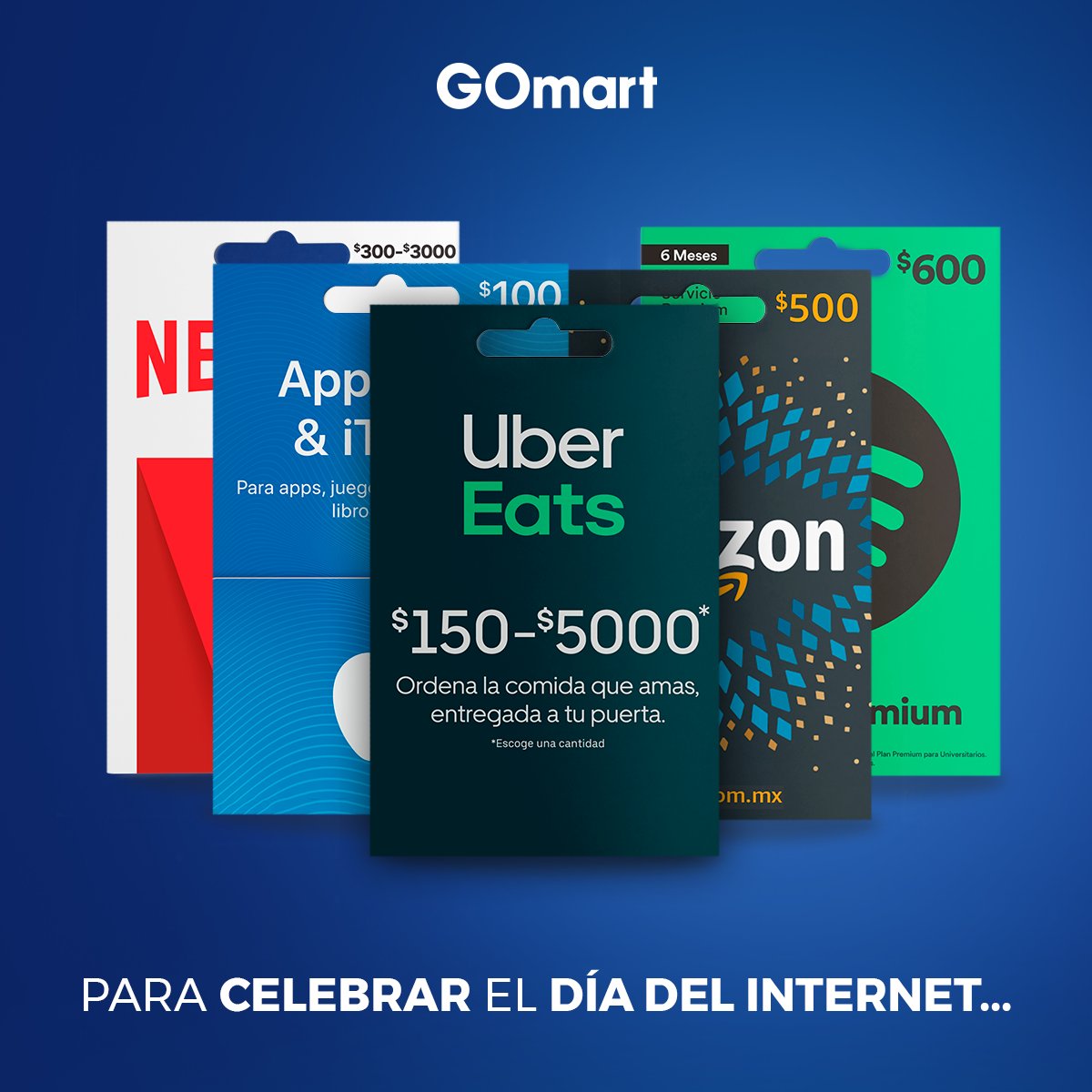 En GOmart tenemos tarjetas de prepago.

#RecomendacionesGOmart
#GOmartContigo
#TarjetasDePrepago