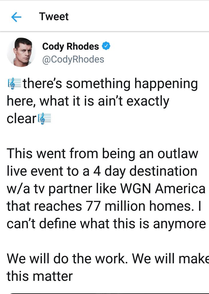pheared1's tweet image. Thank you @CodyRhodes  &amp;amp; @TheBrandiRhodes.  Not sure what your next moves are, but I am grateful for your contribution, which I feel made my son fall in love pro wrestling like I did so many years ago.  You both definitely did the work and made this matter.