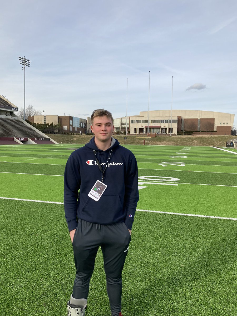 coleburch0's tweet photo. Had an amazing time @EKUFootball Junior Day! Huge thank you to @Erik_Losey @CoachDerekDay @coacharichman @Coach__Jake and @EKUWWells https://t.co/hokGTSSKJZ
