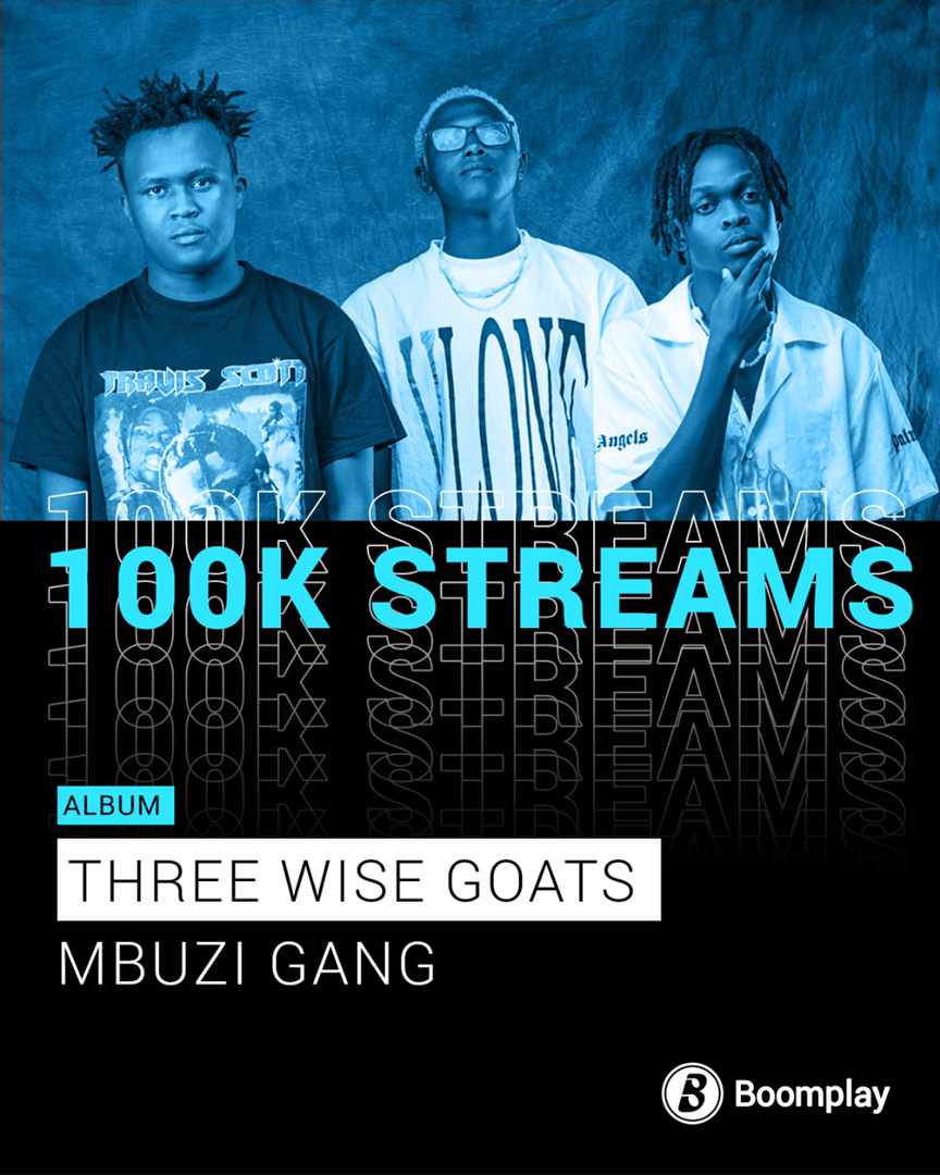 100k streams 
We are and always will be the GOATS