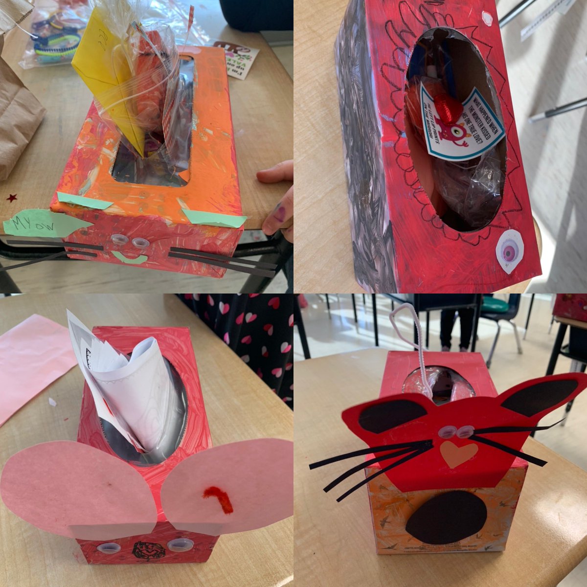 We had a blast making our Valentine’s Day tissue box mailboxes! #creative