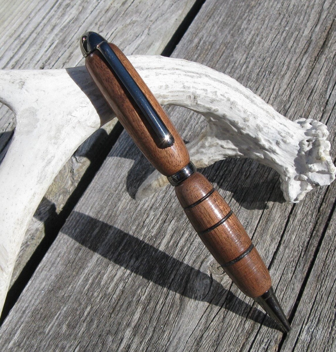 Teak Wood Burned Rings St. Charles Twist Pen tuppu.net/aaa6d546  #FatherGift