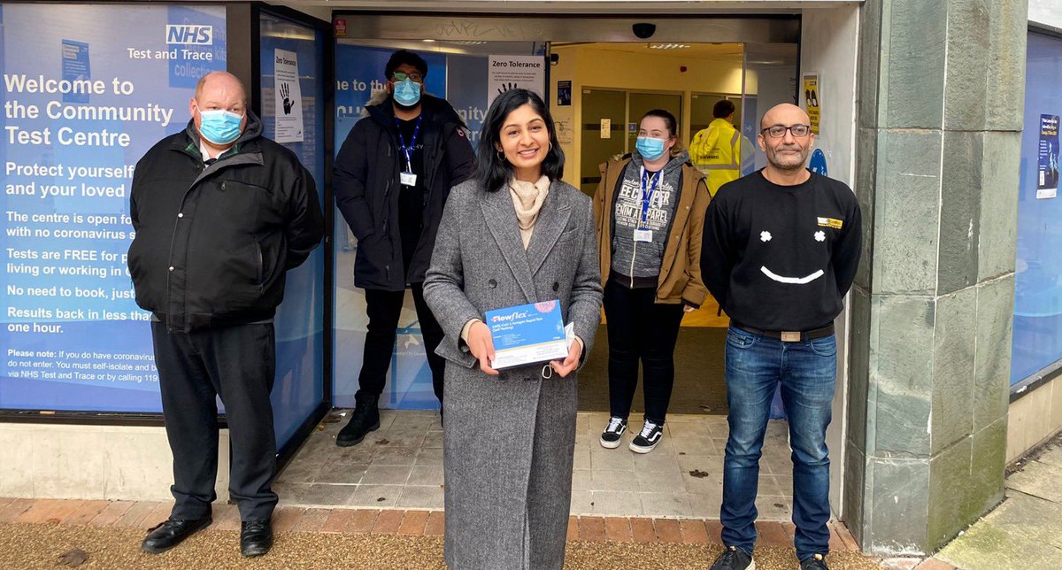 zarahsultana's tweet photo. I am so proud to represent Coventry South and its wonderful people. Today I was out and about as usual, briefly stopping by at the community test centre between constituency meetings. Huge thanks to the staff for all their hard work! 😊 https://t.co/cKQfCyMjTb