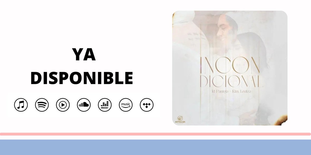 AFandomsPy's tweet photo. 🆕️| Ya esta disponible la nueva canción 'Icondicional' de @Juandedios_P en colaboración con @KimberlyLoaiza_ en todas las plataformas digitales de música.

¡Escúchalo ahora! https://t.co/FskUHH2VMB