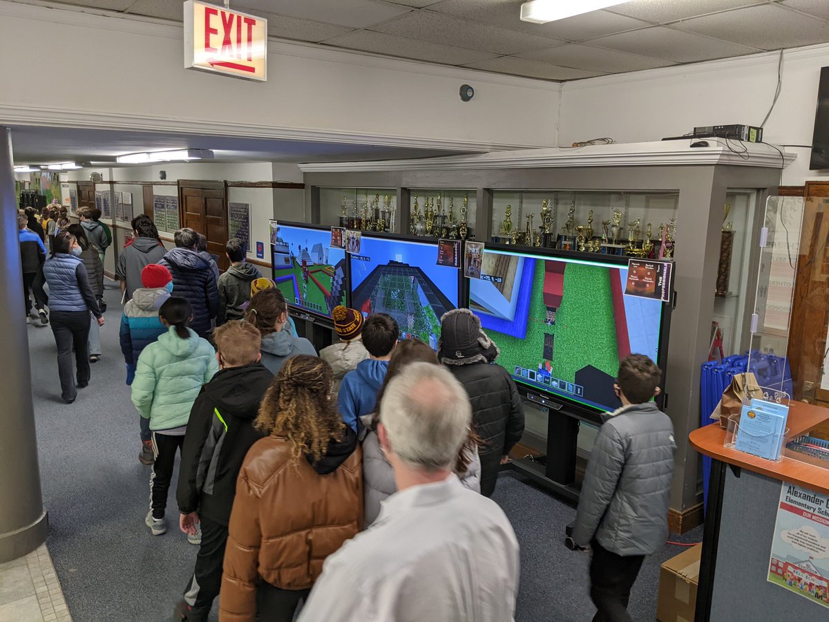 Congratulations to the <a href="/AGBellSchool/">A.G.Bell School</a> Minecraft teams in the inaugural <a href="/ChiPubSchools/">CPS - Chicago Public Schools</a> Minecraft league! Two Bell teams placed first and second. <a href="/AGBellPrincipal/">Ms. Miller@Bell</a> Miller's office was converted to a gaming center today for finals. Thx, <a href="/cs4allcps/">CPS Office of Computer Science</a> for creating the opportunity!