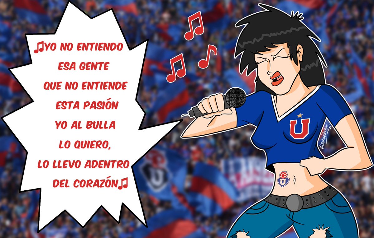 Victorderojas's tweet photo. La Josefa se nos puso rockera #VamosLaU #ElBulla @udechile @udechilefem @MachucaRock https://t.co/DaGktrsnM6
