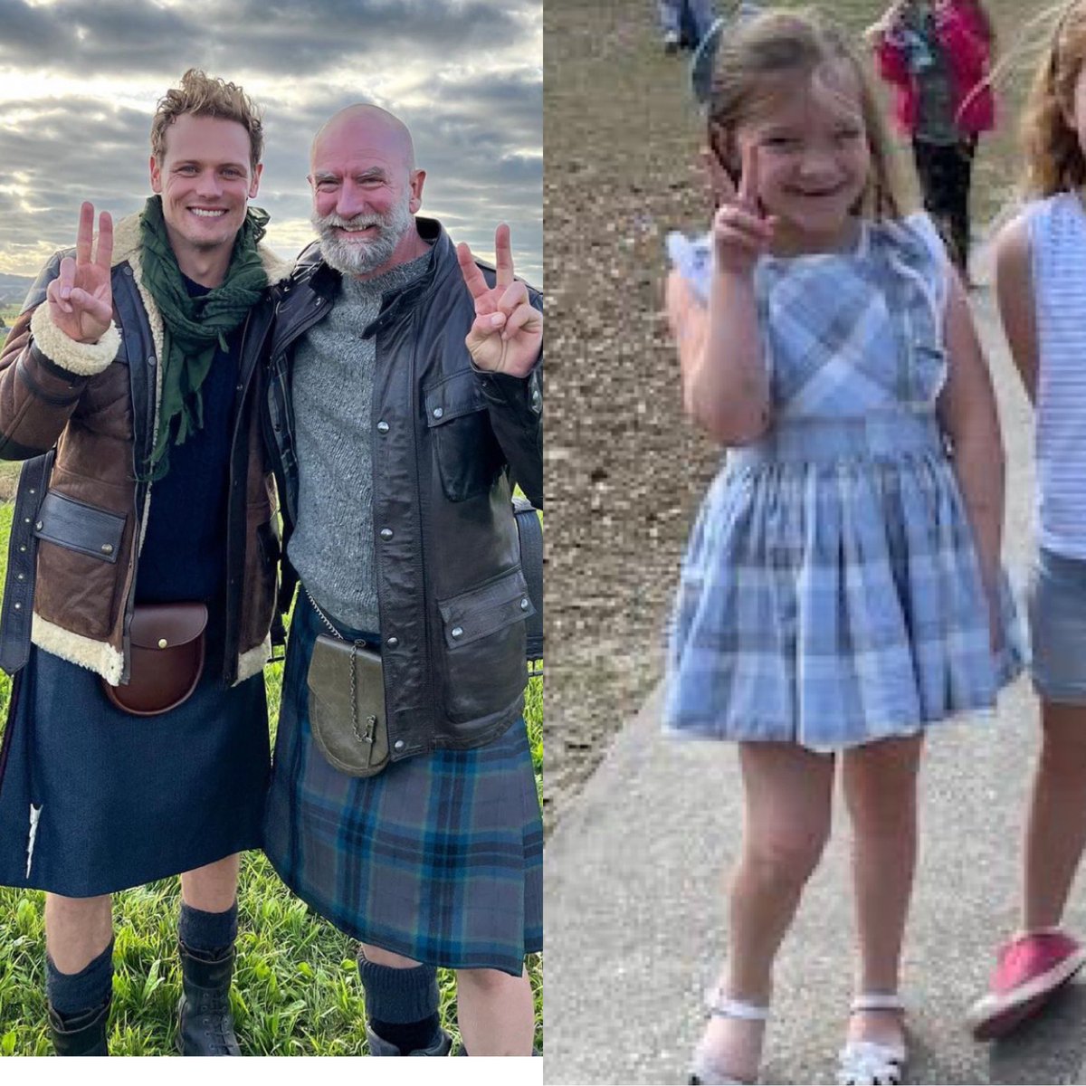 GaylorRebekah's tweet photo. My daughter at school today 🤣 #avonleaelisabeth ✌️ #welldressedwolf https://t.co/23B1YjHlly