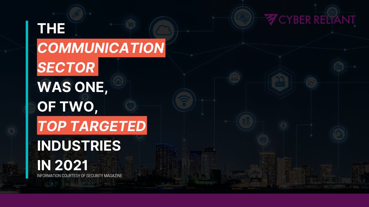 cyberreliant's tweet photo. Telecom companies are a target for #cyber attacks because they build, control and operate communication infrastructures. 

Learn how our software can protect #data in this industry: https://t.co/4bwAlVmMih https://t.co/pnX5rNjoBQ