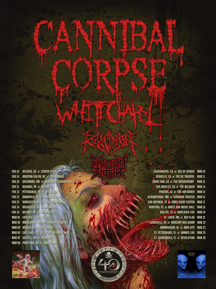 CANNIBAL CORPSE To Kick Off US Headlining Tour This Friday! @CorpseOfficial @WhitechapelBand @Revocation #shadowofintent @EarsplitPR