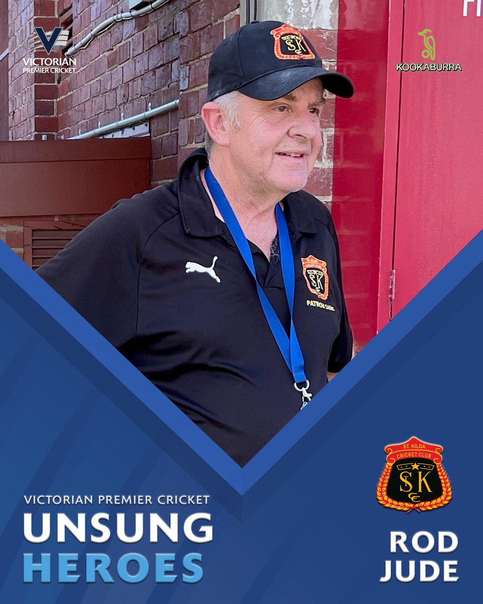 This week's <a href="/vicpremcricket/">Vic Premier Cricket</a> Unsung Hero is <a href="/StKildaCricket/">St Kilda CC</a>'s Rod 'Rocket' Jude.

"Rod has contributed to our Club over many years and it is greatly appreciated by all. Nothing is too much trouble for Rocket!"

Thanks for all that you do Rod! #unsungheroes