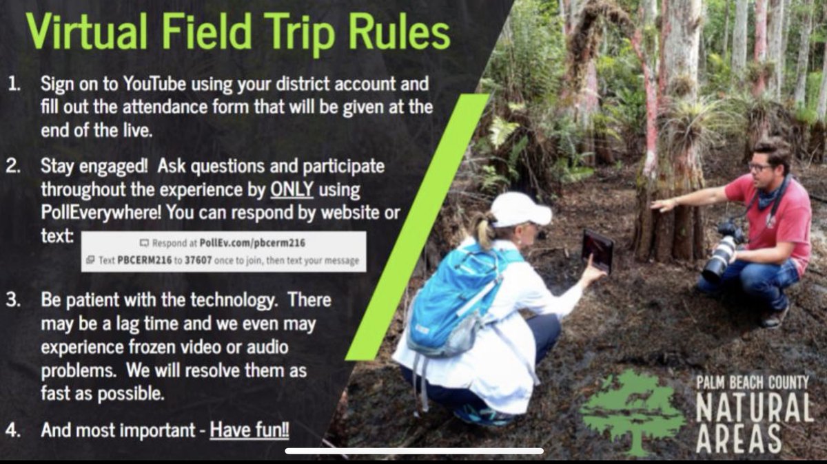 STEMagillPSMS's tweet photo. Who’s ready for another virtual field trip to #explorewithERM?! Come explore Dubois Park with ERM scientists &amp; a PBC Archaeologist to learn a little history of our county and how it relates to science! View live on 2/23 @ 4:20 or catch the replay on YouTube. @pbcsd @PBCSDScience https://t.co/Tz9hk9FMuk
