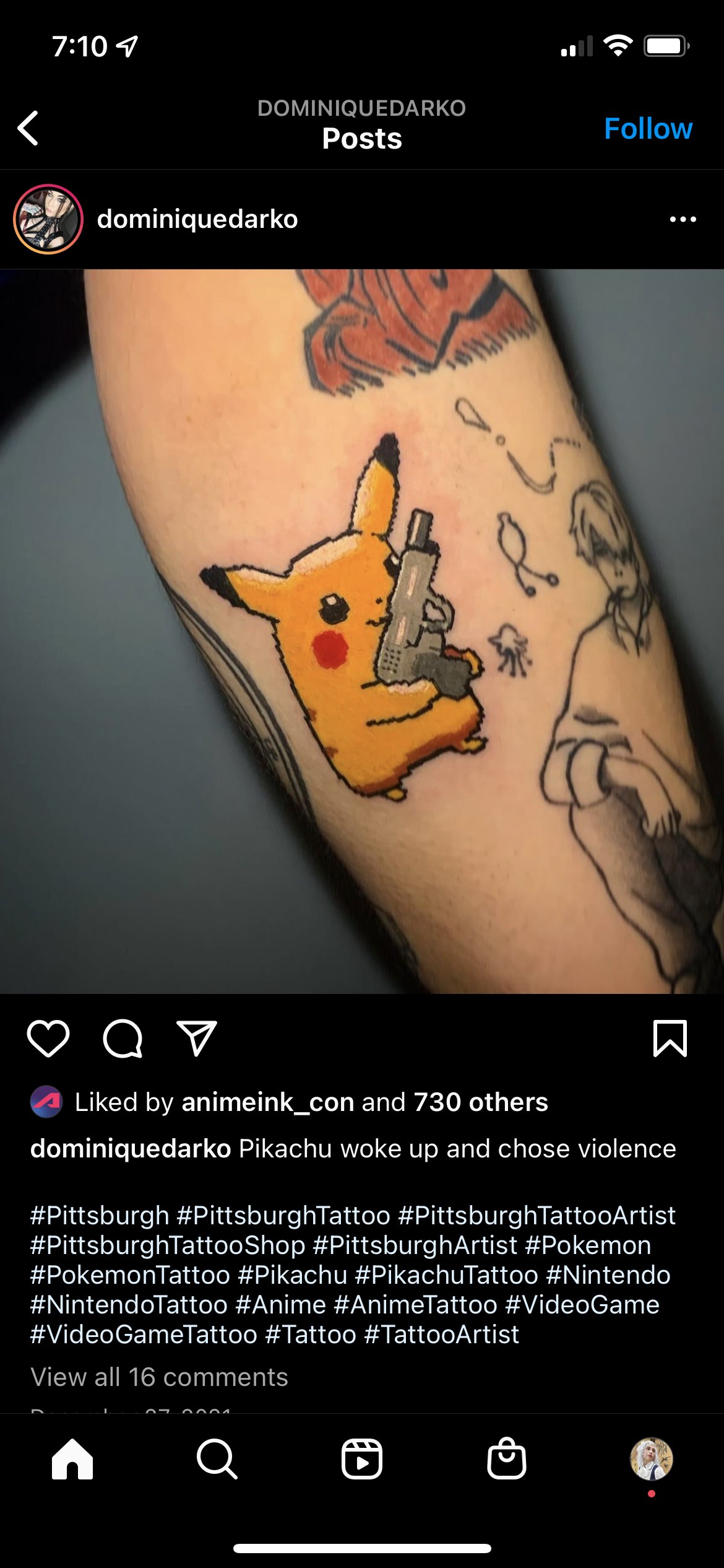 Kam Someone Got A Tattoo Of Some Old Art Where I Forgot To Draw Pikachu S Tail Nice T Co Tlpc6plrme Twitter