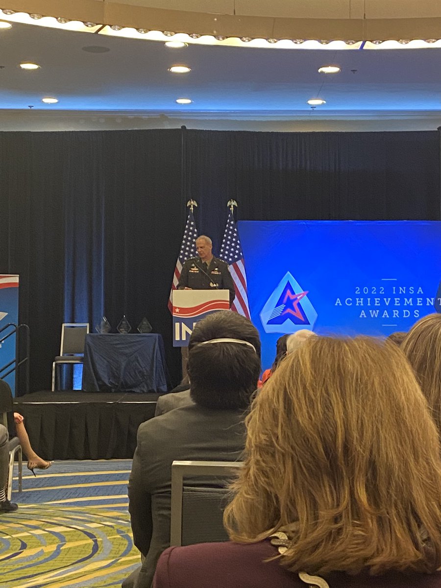 Keynote at #INSAachievement Awards is LTG Scott D. Berrier, Director of <a href="/DefenseIntel/">DIA</a> ✨