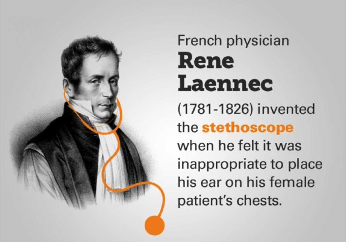 Surender Kumar on Twitter: "Today's is 17th February today is the birth anniversary of French physician Rene Laennec. He was invented the Stethoscope. He was known as Doctor of Doctors. My humble