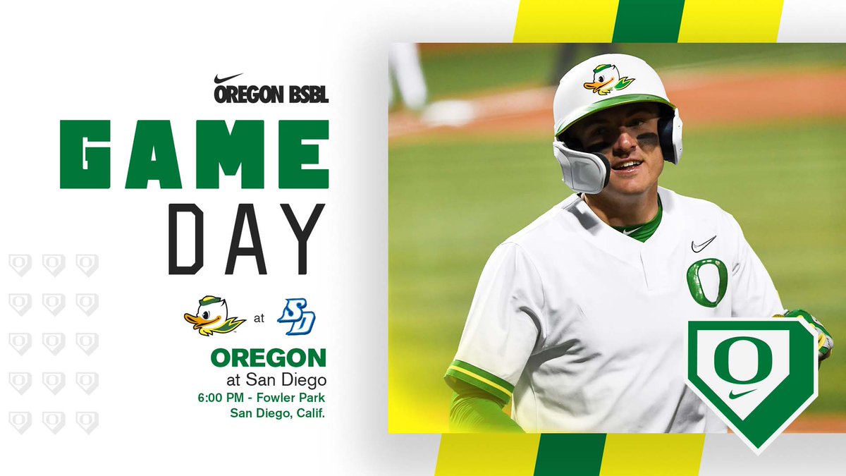Here we go. Season starts tonight at San Diego. First pitch 6 p.m. #GoDucks 

Listen: bit.ly/34NIrPd
Live Stats: bit.ly/3rTUm6C