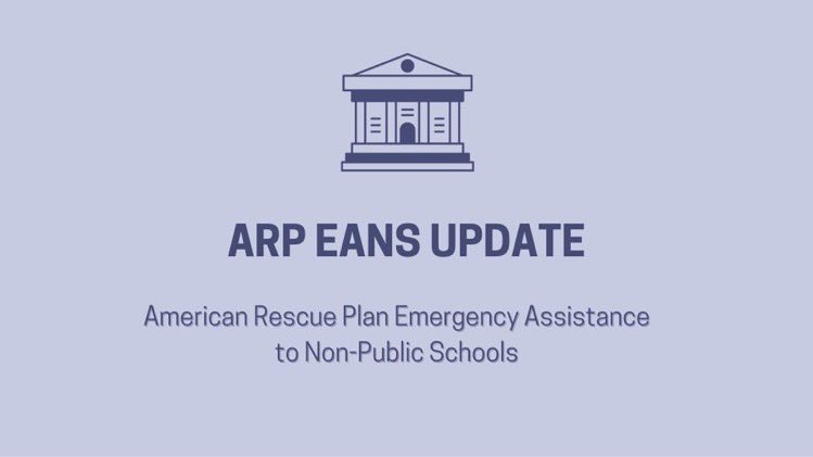 Applications for the American Rescue Plan Emergency Assistance to Non-Public Schools program will reopen Feb. 18, 2022 - March 6, 2022. Interested private schools can email sceans@ed.sc.gov or visit: ed.sc.gov/policy/federal…