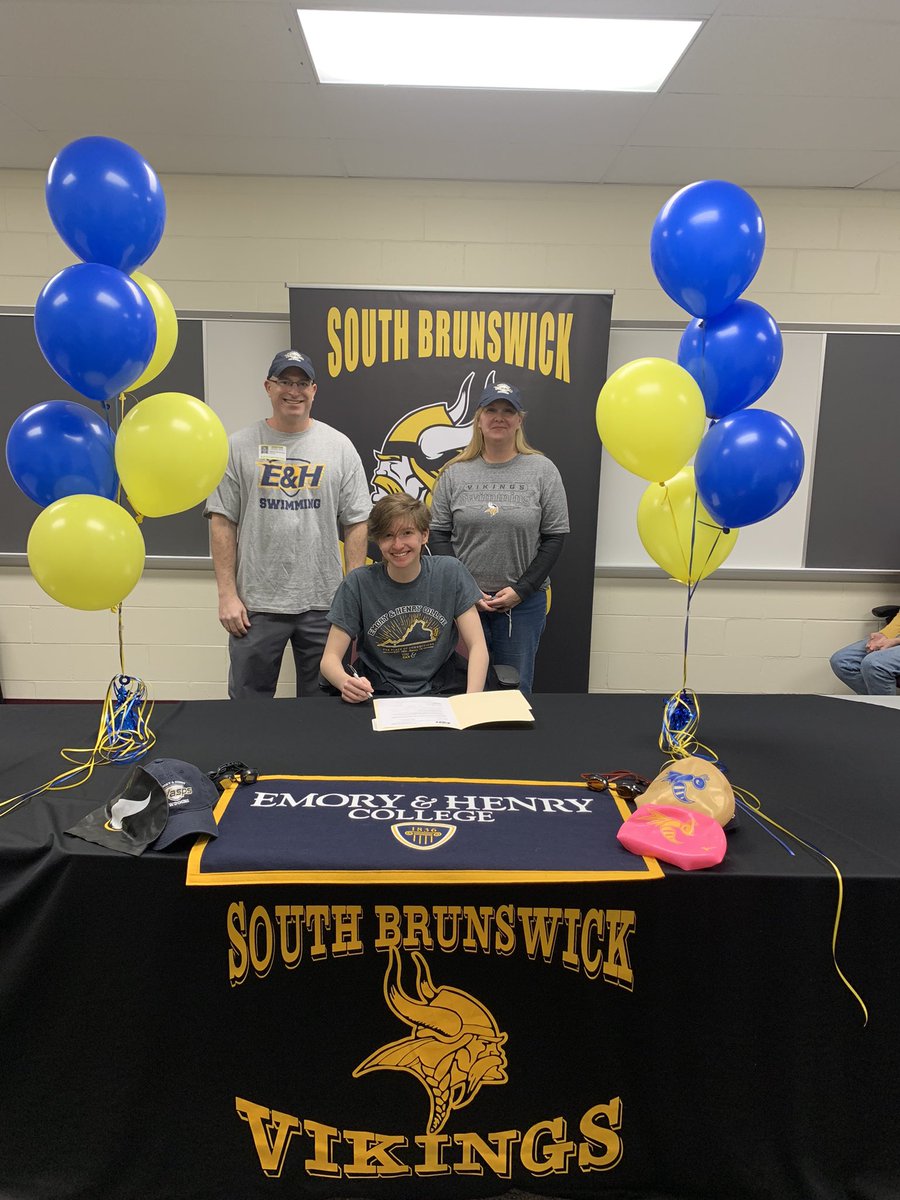WeAreSBVikings's tweet photo. Congrats to future Wasp & our #ForeverViking Grace Sorochen on signing to continue her academic & swimming career at @emoryandhenry !!! We hope that she breaks even more records at E&H than she did at SBHS!!! 🏊♀️ #GoVikings #SheSwimsFast #SigningDay2022 https://t.co/sOgnFtbS3p