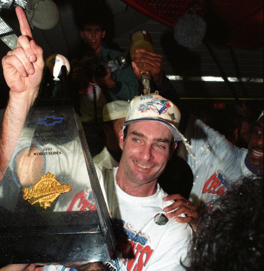 Baseball In Pics on X: Paul Molitor with the 1993 World Series MVP trophy   / X
