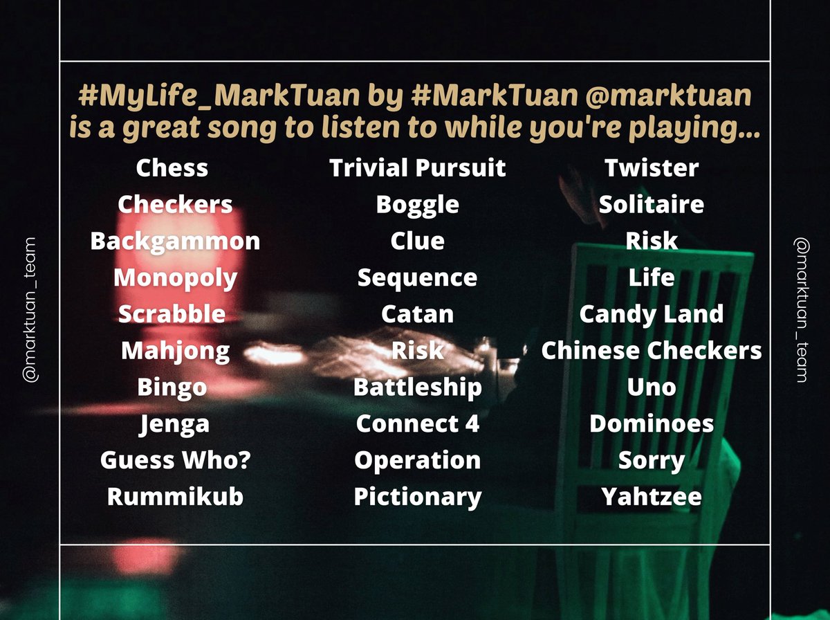 marktuan_team's tweet photo. [🏷 ACTIVITY] 

Let's mantain our spot on the chart! 

🎯: 300 RTS, 1000 REPLIES

#MyLife_MarkTuan by #MarkTuan @marktuan is a great song to listen to while you’re playing bingo https://t.co/FSSOucgwwv