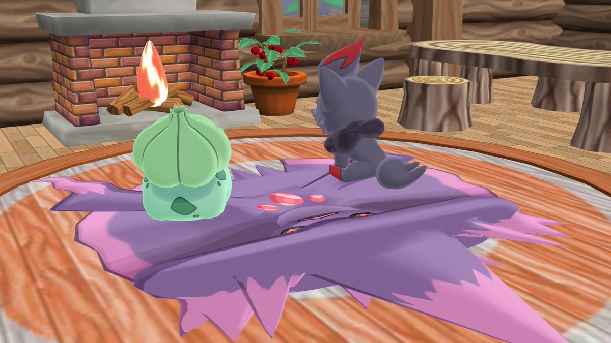 SquishyLeafeon's tweet photo. See, even as a ghost type, you're still very squishy! In fact it probably makes you even squishier... right, Mismagius? https://t.co/ekokNOoH0x