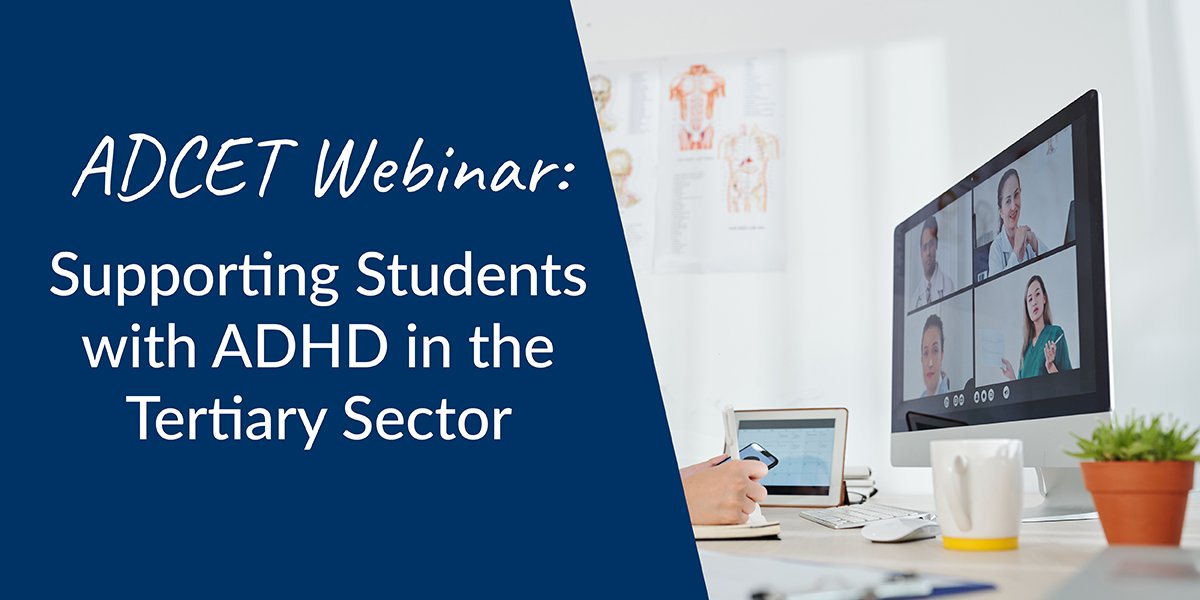 adcet_edu_au's tweet image. Upcoming #Webinar: Supporting Students with #ADHD in the Tertiary Sector

When: 23 Feb 2022 1:00 pm – 2:00 pm AEDT

adcet.edu.au/resource/10834…