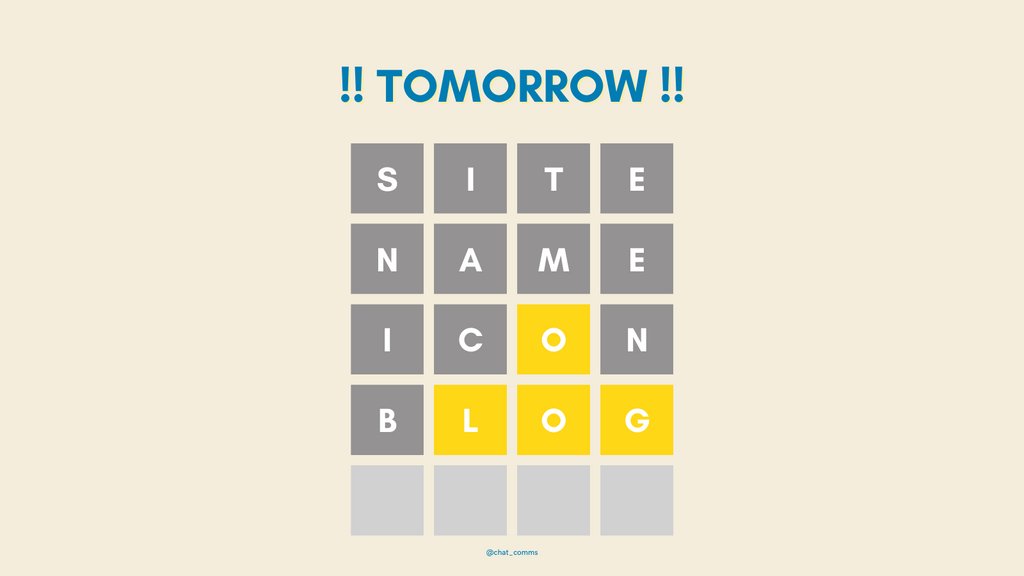 chat_comms's tweet image. 👏🏻 Nearly there! Have you guessed it yet?⁠
💡 Hint: it&apos;s the face of every business. 

All will be revealed tomorrow! 🤔⁠
#wordle #branding #challenge #studentcommschat