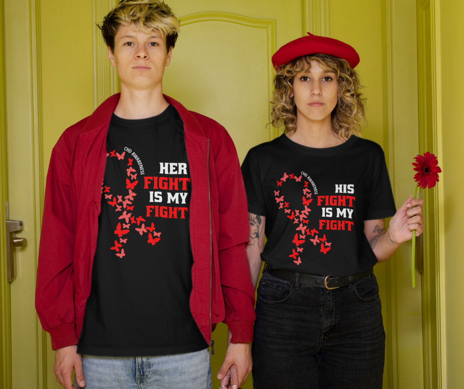 Merchqueenshop's tweet photo. On February, We Wear Red | American Heart Month CHD Awareness Support Squad Shirts, Couple Shirts for February, Matching Family Outfit for Him or Her.

His Fight Is My Fight: https://t.co/kcXs7VvSK8
Her Fight Is My Fight: https://t.co/nAC88zQcH1 https://t.co/r5mVH73hRz