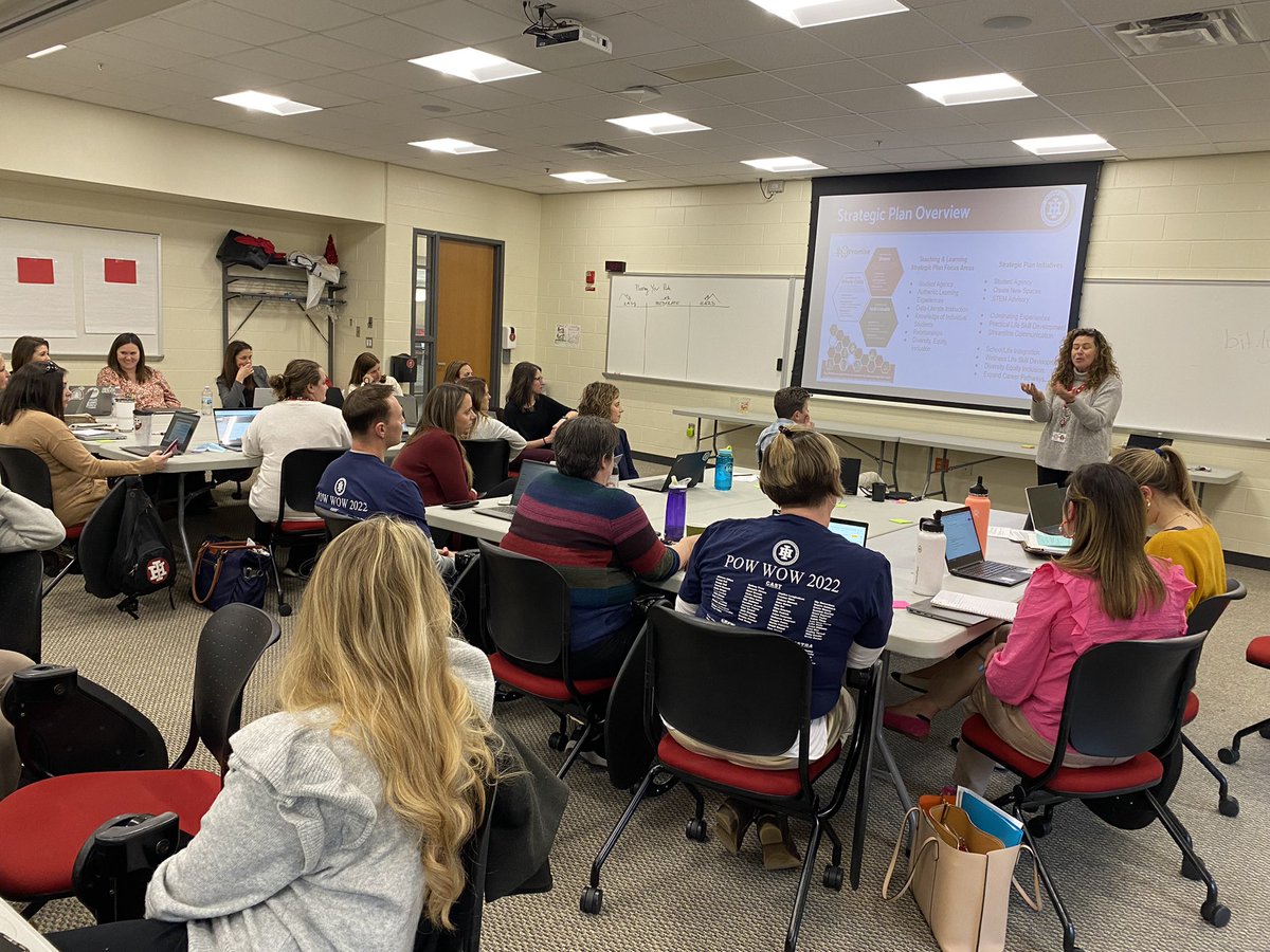 richardsom's tweet photo. Discussing the #IHPromise Strategic Plan with our fully invested district leadership team. The expertise in the room always delivers for IH students. #commited #ihtech https://t.co/I3MUiJ5KH2