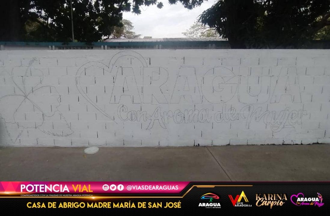 viasdearaguas's tweet photo. 🚧📸 #16Feb Seguimos embelleciendo los espacios de la Casa de Abrigo Madre Maria de San José con el cumpliendo lineamientos de la Gdora. @Soykarinacarpio junto a instituciones del @GobiernoAragua_ 
#37AñosYTuCantoSigueVivo 
@NicolasMaduro @SGGAragua @VTVcanal8 @CMcy2020 https://t.co/cUZqP4OHqE