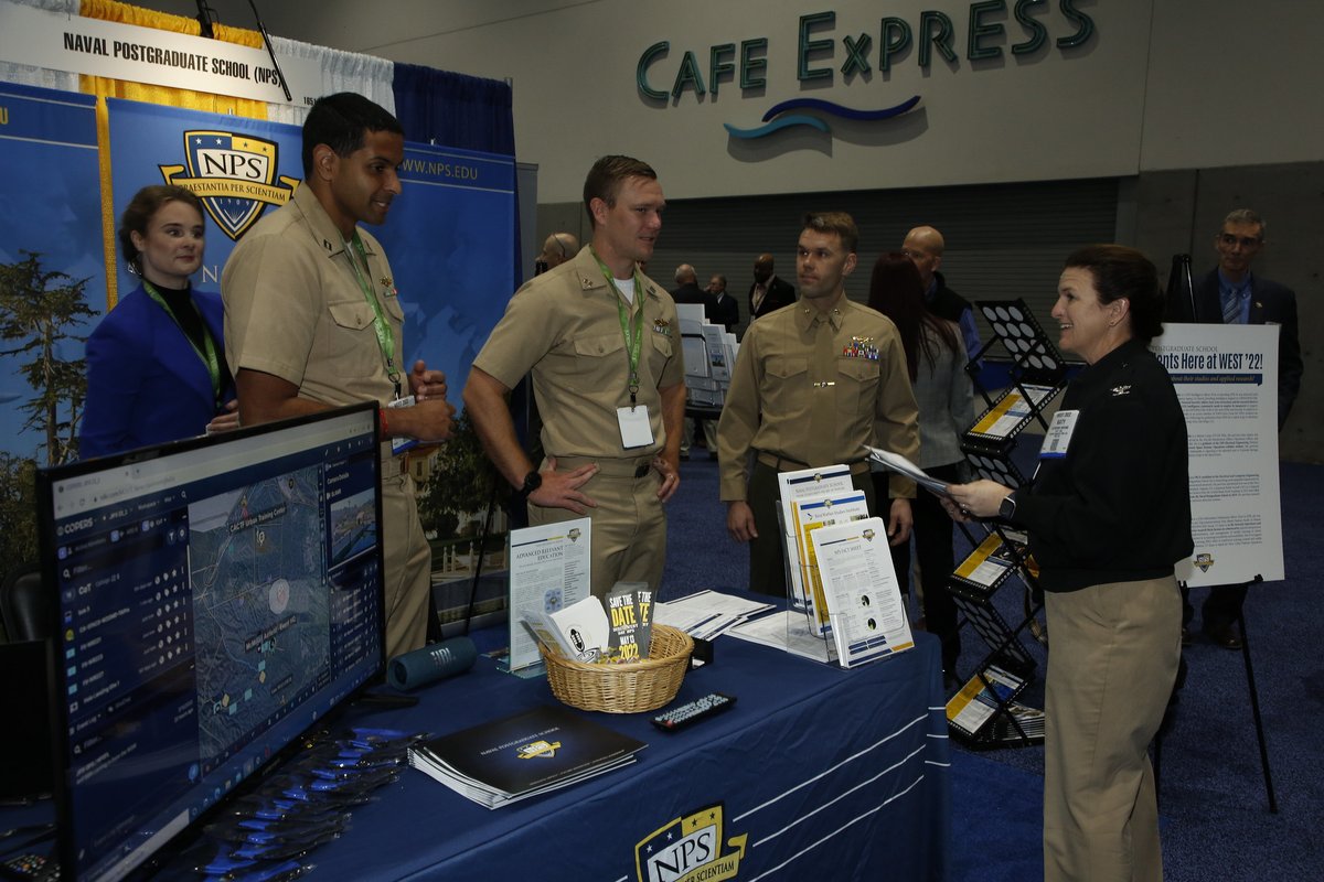 AFCEA's tweet photo. That's a wrap on day one of #WEST2022. Catch up on all you missed with coverage from our @signalmag team: https://t.co/KwN4pgnD9l https://t.co/1SrqLSpzqu