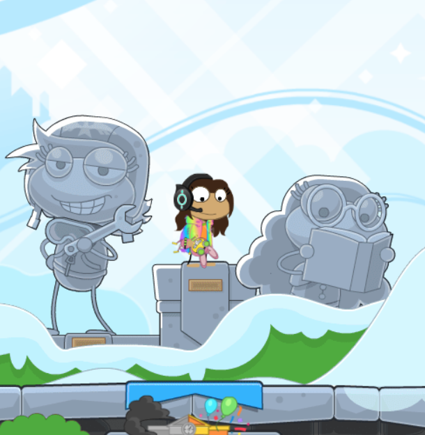 TheOrangeHelium's tweet photo. @Poptropica Do we ever get Xavier's statue back in Home Island? https://t.co/yMGRG2RvJr