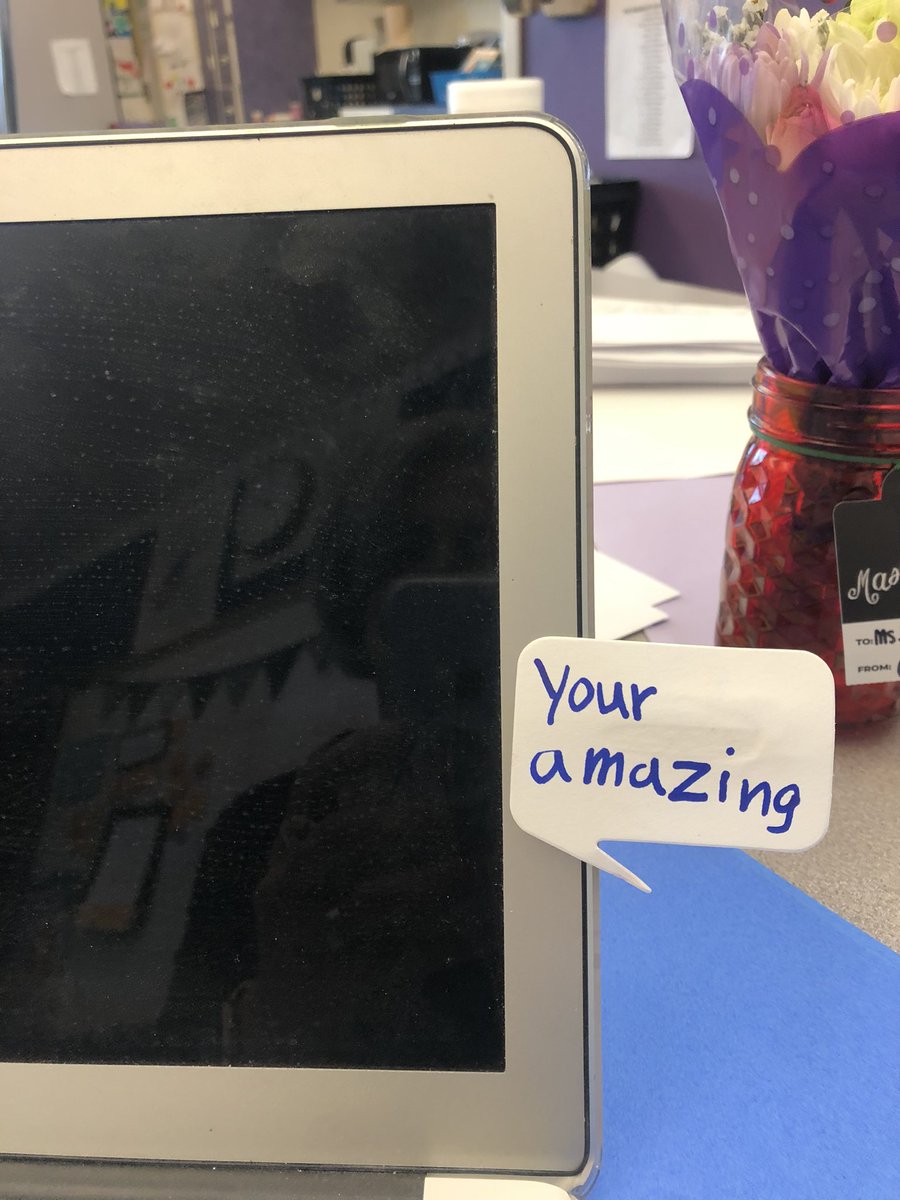 MrsJBroderick's tweet photo. Saw an awesome idea from another teacher - make clothes pin ‘kindness clips’ and secretly clip them on other student’s backpacks.  In the mayhem of end of the day cleanup today, some sneaky student secretly left one on my computer. ❤️❤️❤️ https://t.co/RkqQ2zC354