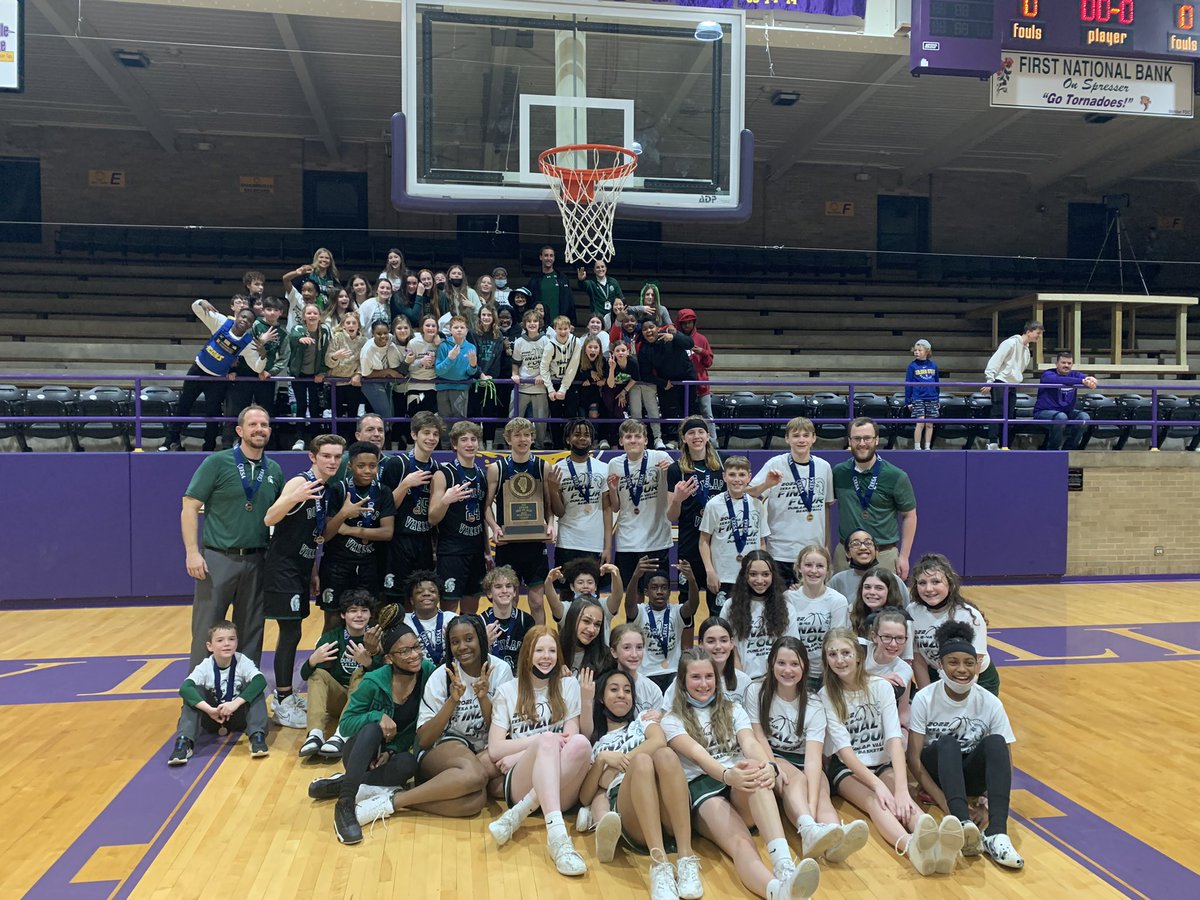 DunlapValley's tweet photo. Congratulations to the 8th grade Spartans on their 3rd place victory in the IESA 4A State Tournament!! #dvmscelebrates #IESAState https://t.co/M24HHgLkFo