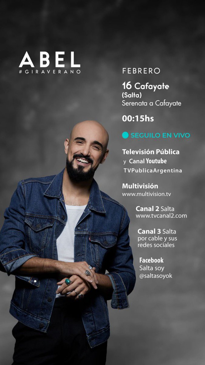 AbelPintos's tweet photo. Buenas! Nos vemos hoy en CAFAYATE! https://t.co/fB3cpRGZgQ