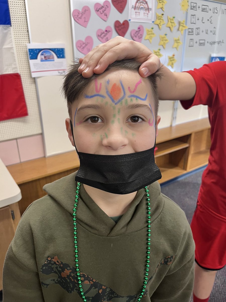 HiltonCSDFrench's tweet photo. 6th graders are learning about Mardi Gras and Carnaval celebrations around the world! This week was Quebec’s Winter Carnaval ❄️ and New Orleans’ Mardi Gras 💜💛💚 https://t.co/Pte1gstEr8