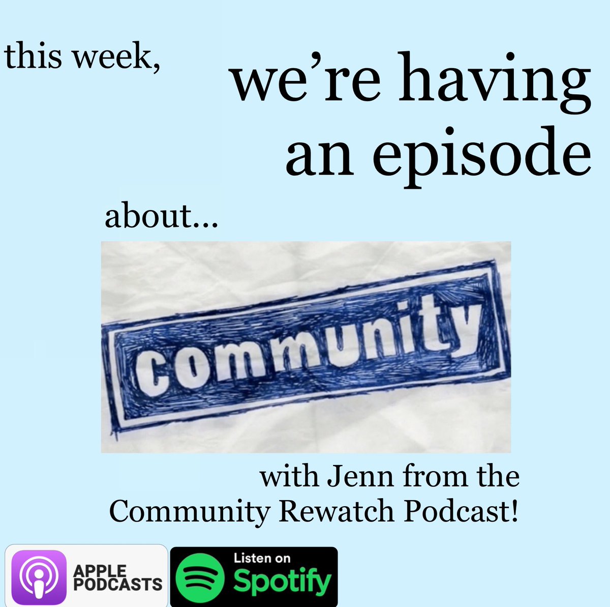 Jenn from @CommRewatchPod joined <a href="/elliehoffman/">ellie hoffman</a> to chat about (deeply obsess over?) Community S2 E9: Conspiracy Theories and Interior Design. Episode highlights include: discussion of the buarcacy of blanket forts, so many direct quotes, and more!
linktr.ee/werehavinganep…