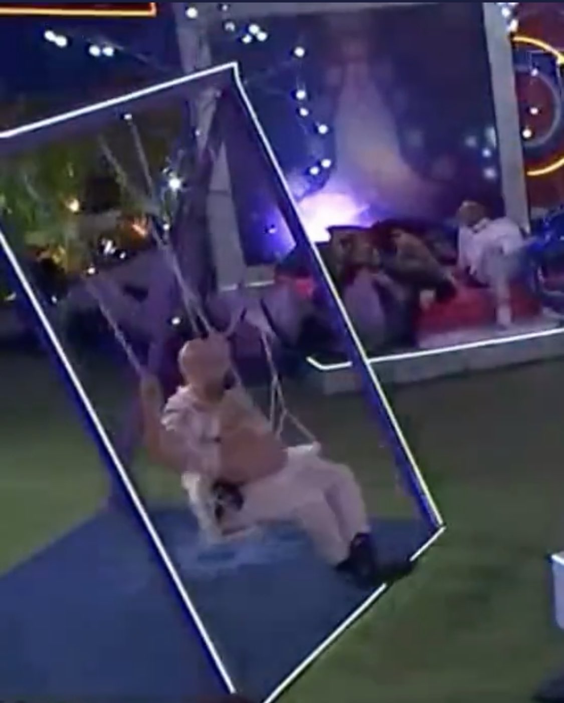 Chupa dedo, fez xixi na roupa hoje na festa e agora tá no balanço. Enfim tem um neném na casa. #BBB22 https://t.co/Wg01KLchkC