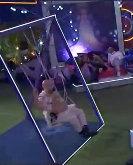 Chupa dedo, fez xixi na roupa hoje na festa e agora t&aacute; no balan&ccedil;o. Enfim tem um nen&eacute;m na casa.  #BBB22<a href="/tag/bbb22"class="tags"><span>#bbb22</span></a>