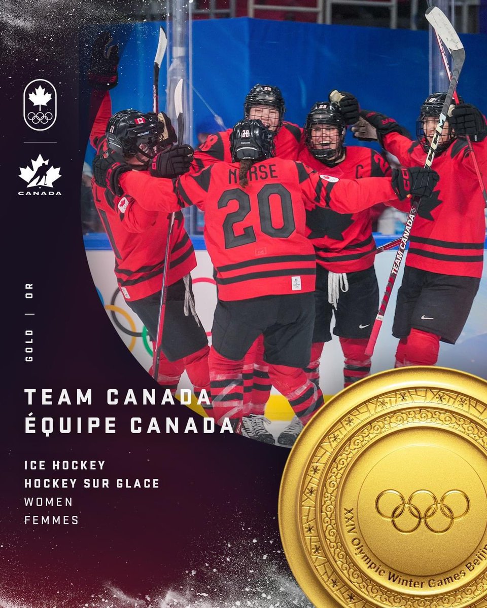 GOLDEN GIRLS!
🥇
#TeamCanada wins GOLD at #Beijing2022!
🥳
Congratulations to <a href="/Emerance_M/">Emerance Maschmeyer</a> @adesbiens30 and all of Team CANADA 🇨🇦
👏
Canada Proud! 🍁
🥅
#icehockey #goalie #hockey