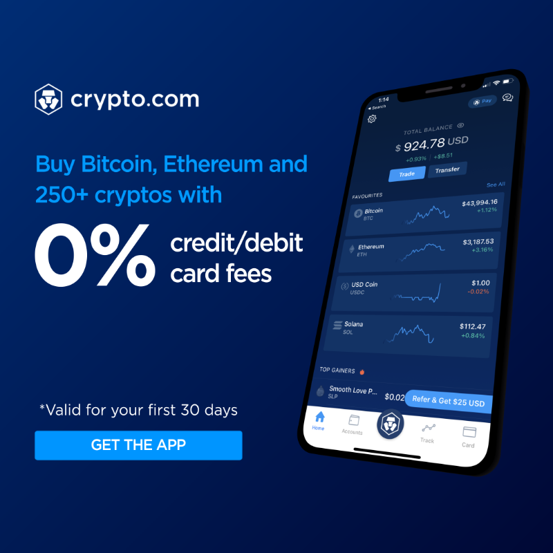 cryptocom's tweet photo. Buy Bitcoin, Ethereum and 250+ cryptos with 0% fees on credit/debit card
*Valid for your first 30 days
💰 Buy Now
📱 Get The App