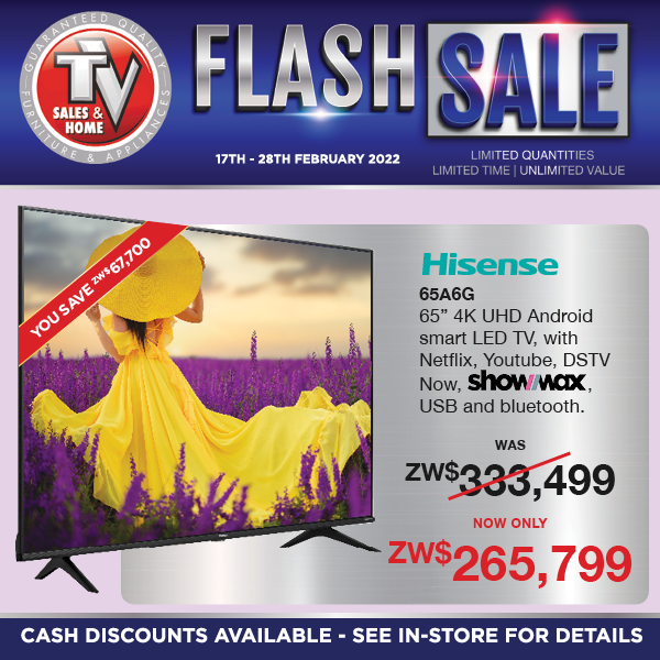 TvSalesandHome's tweet photo. Enjoy these and many more fantastic deals on offer in all our stores nationwide, while stocks last. 

You can also shop online from the comfort of your home or office by visiting our website at https://t.co/Ah5j2ohYgJ

#promotion #onlineshopping #tv #SmartTV #hisensetv #zimbabwe https://t.co/6YUWn6K5Tr