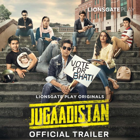 LIONSGATE PLAY'S NEW SHOW 'JUGAADISTAN': TRAILER OUT NOW... Drama, politics, heartbreak and the glitz and glam of campus life... #LionsgatePlay enters the world of #Indian colleges with its second original #Jugaadistan... Trailer out now... Link: youtu.be/FJH-ntJO8sw