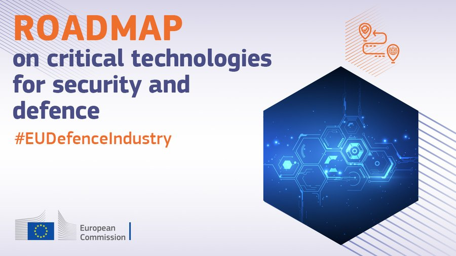 🆕on @EURLex Communication published by @EU_Commission setting out a roadmap concerning critical #technologies for #Security and #Defence 🔒europa.eu/!6jDXKR #EUdefence #EUIndustry #StrategicCompass