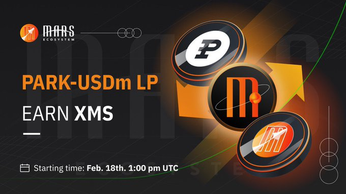 FLS_News_1's tweet photo. 🤖 @MarsEcosystem To Launch @InfinityParking Farm!
✅Stake $USDm - $PARK #MarsSwap LP
✅Earn $XMS
🗓️February 18, 13:00 UTC
⬇️Details:
https://t.co/7Oxu5VbBWp
#FLS https://t.co/UCJIbWl0Ak