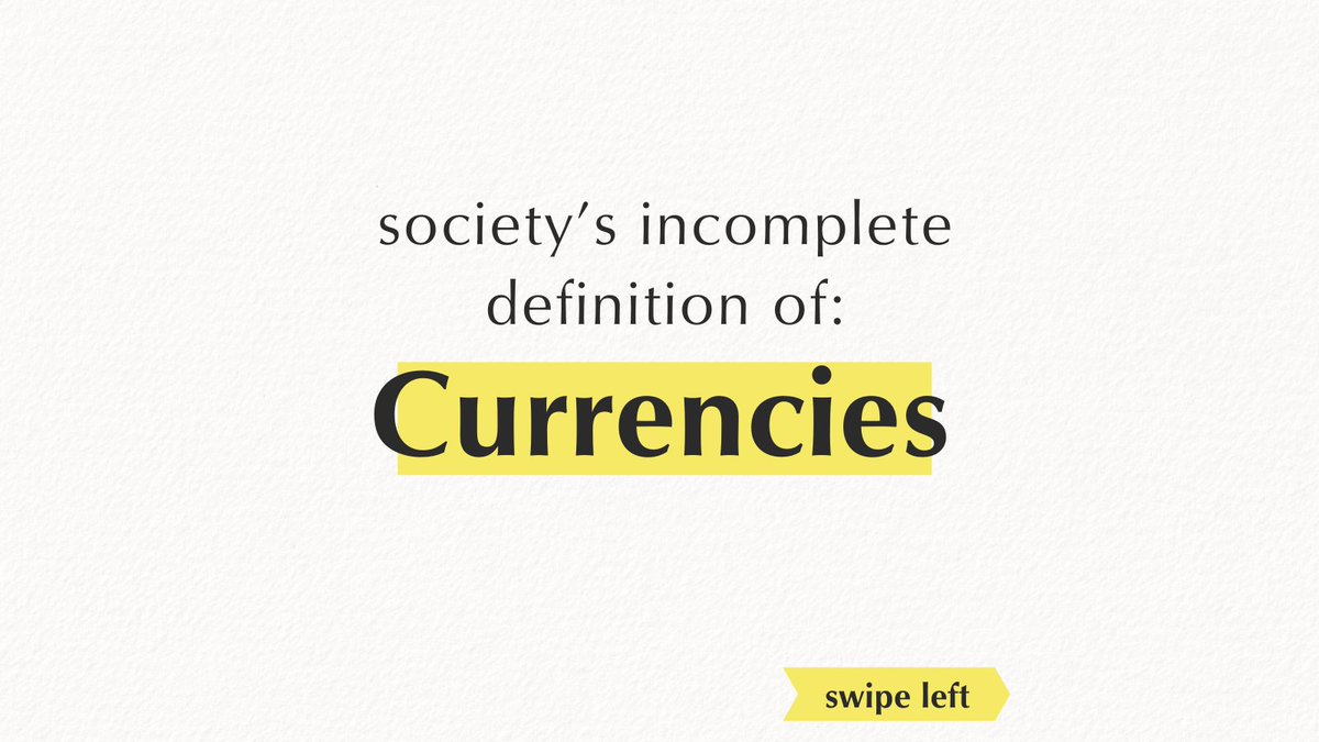 metacurrency's tweet image. Currency comes from the latin roots of "currere": to run, to flow, and currents. The symbol systems that we use to coordinate flows.
.
#flow #Currency #ThinkOutsideTheBlocks