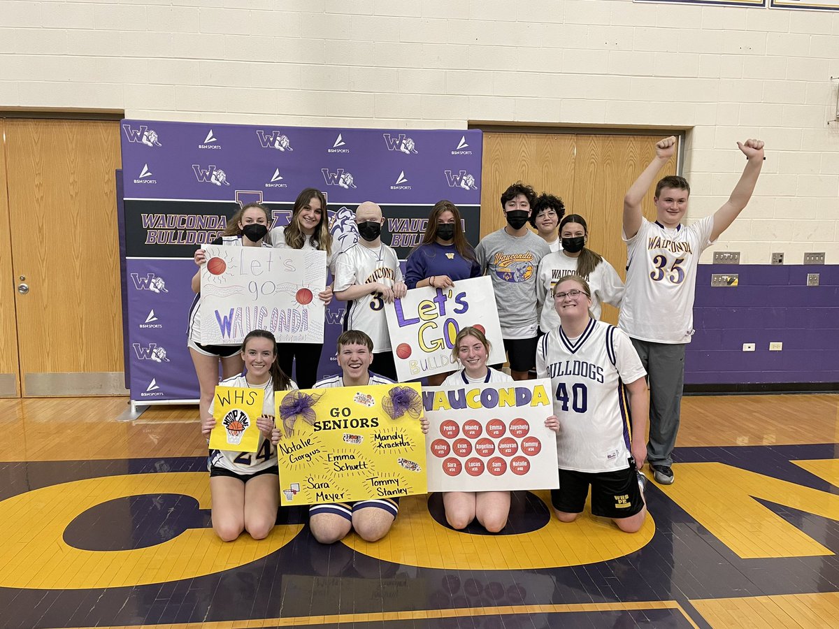 Senior Night and a great crowd for our home game tonight against Stevenson High School. The scoreboard showed a loss for Wauconda but it was a huge win in terms of teamwork, school spirit, great friends, and lots of fun!! 🏀