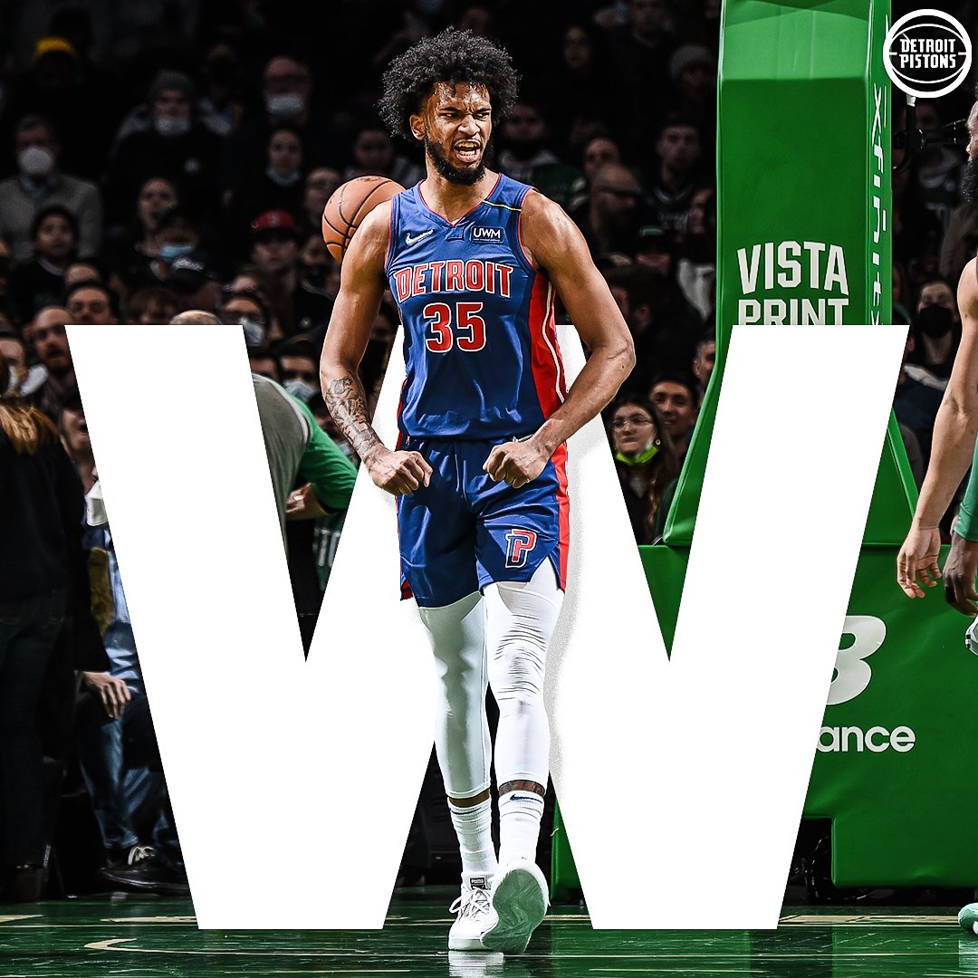 DetroitPistons's tweet photo. Went to Boston for the W. Bag secured. 

#PISTONSWIN https://t.co/qFu4yCrZTw