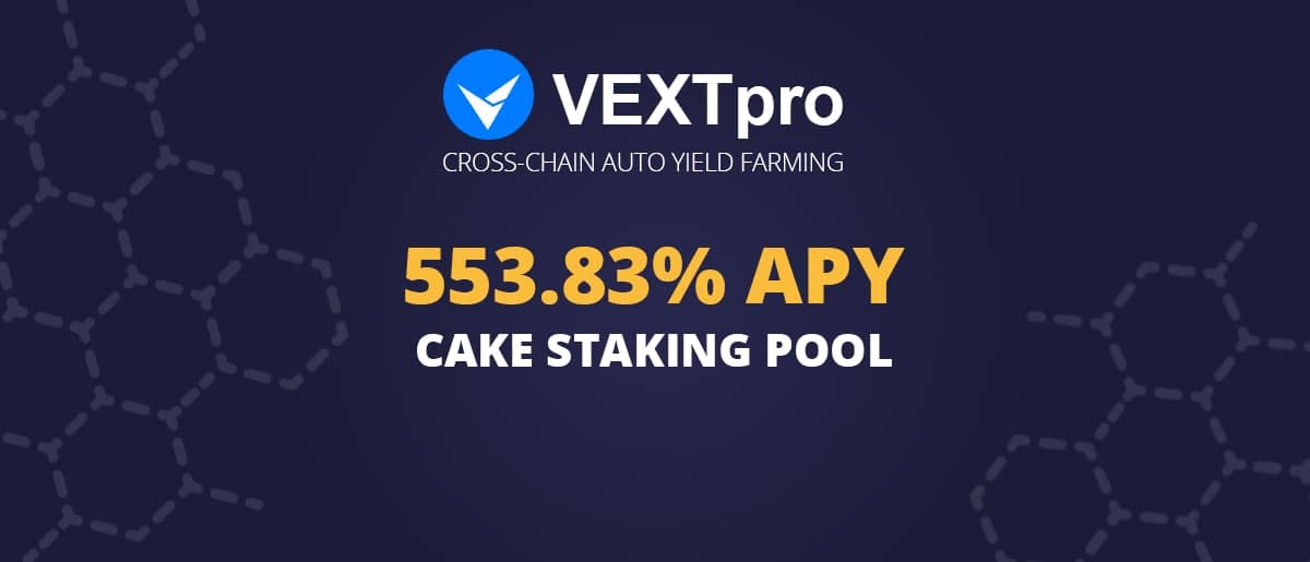 📢 Dear friends, do not forget that we have open staking pools 

🔥 Stake #PANCAKESWAP token on the #VEXT  and get passive income from today

High APR, Low risk

Go to 👇
vext.pro/staking/0xb75d…

#DeFi #BSC #Farming #blockchain #crypto #nft #yearn #farm #apy #binance #pancakeswap