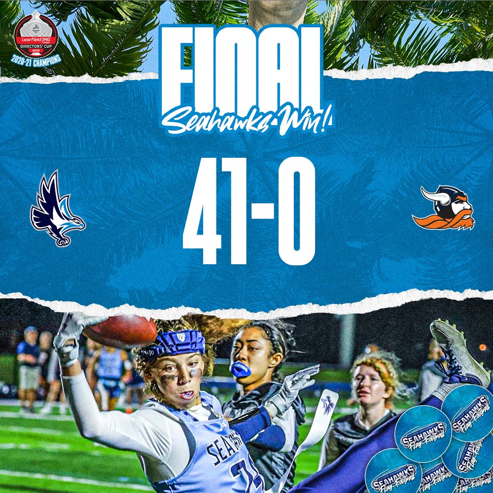 𝗕𝗶𝗴 𝗡𝗶𝗴𝗵𝘁 𝗳𝗼𝗿 𝘁𝗵𝗲 𝗦𝗲𝗮𝗵𝗮𝘄𝗸𝘀

Keiser opens play at home with a pair of impressive wins.

Both games combined:

Jazmin Rhoden: 45-of-67, 475 yards, 7 TDs
Kennedy Foster: 15 catches, 138 yards, 5 TDs

#DefendtheBeach #SUNFLAG #womensflagfootball #NAIA