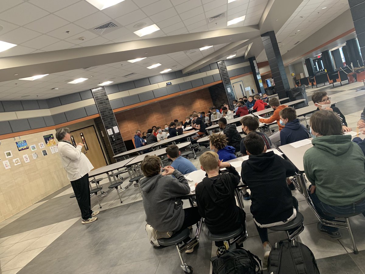 Meeting all the rising 7th and 8th grade  Lions! 🦁 🏈 we are gearing up for Spring conditioning to start March 1st!